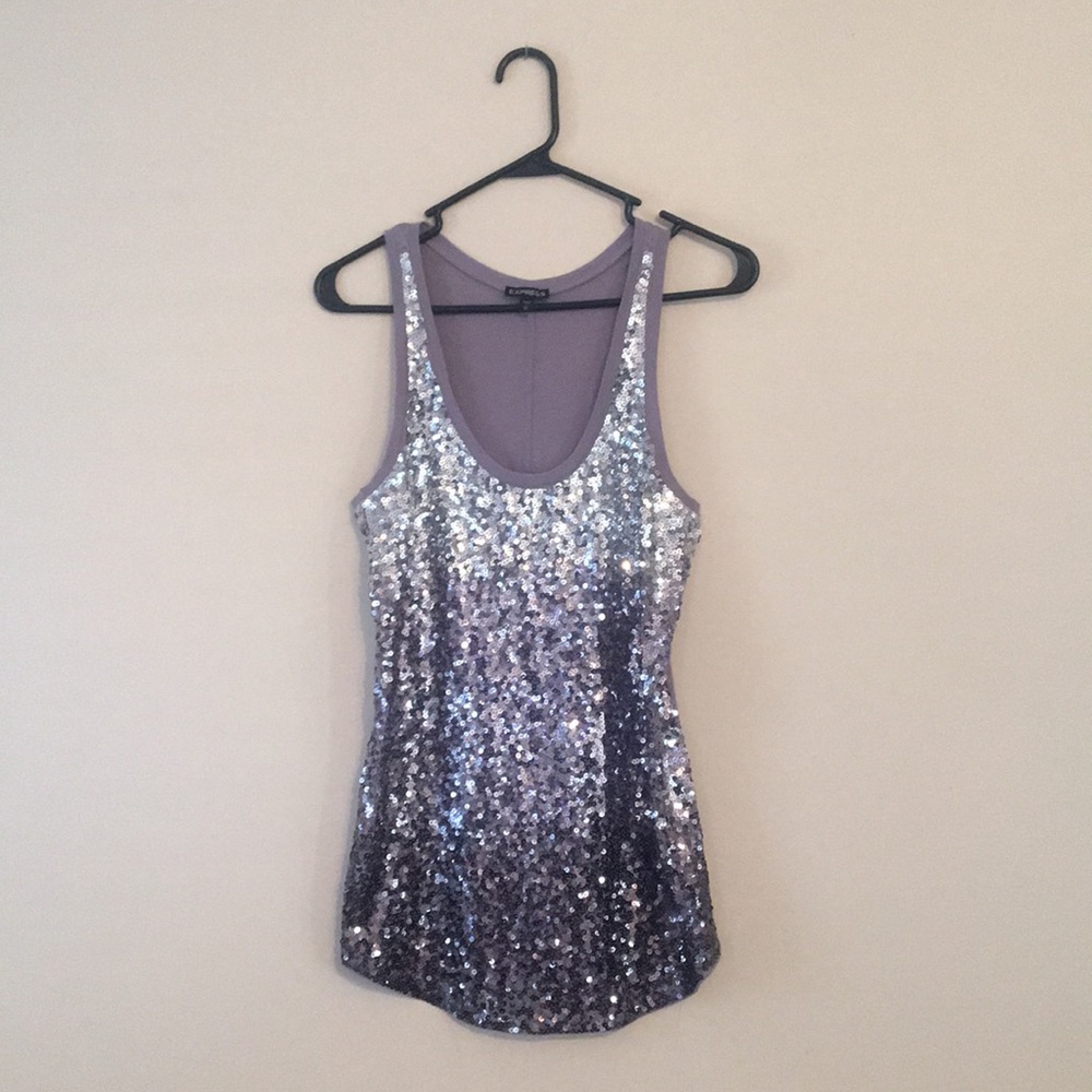 Express Sequin Tank Top